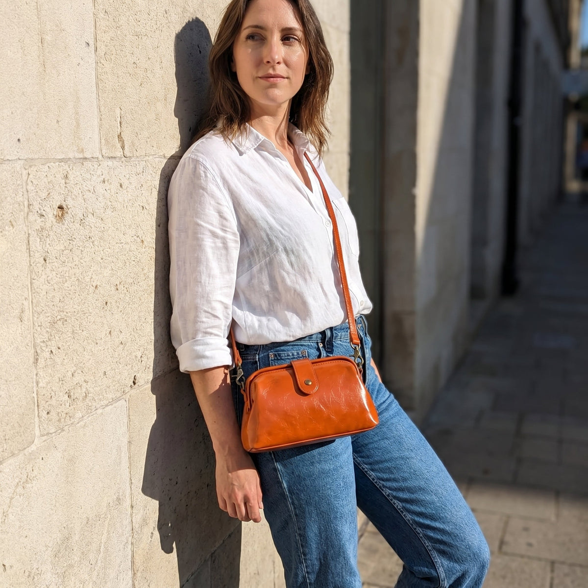 Bolso Sira Vintage - Naranja Teja