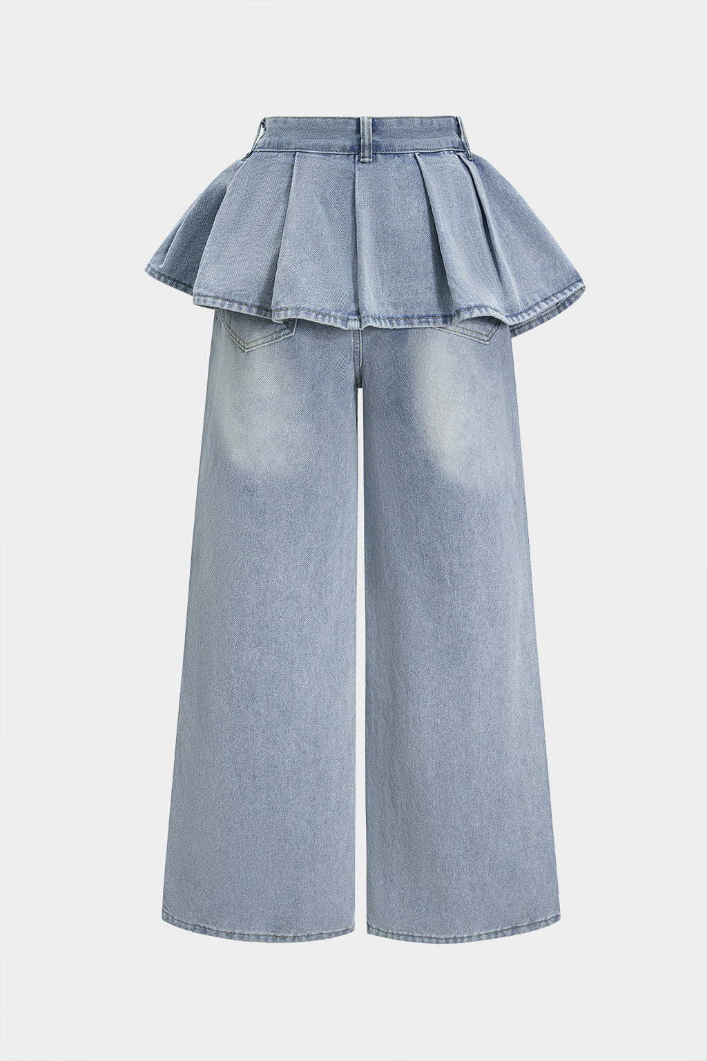Gabriela | Jeans con Volante Plisado