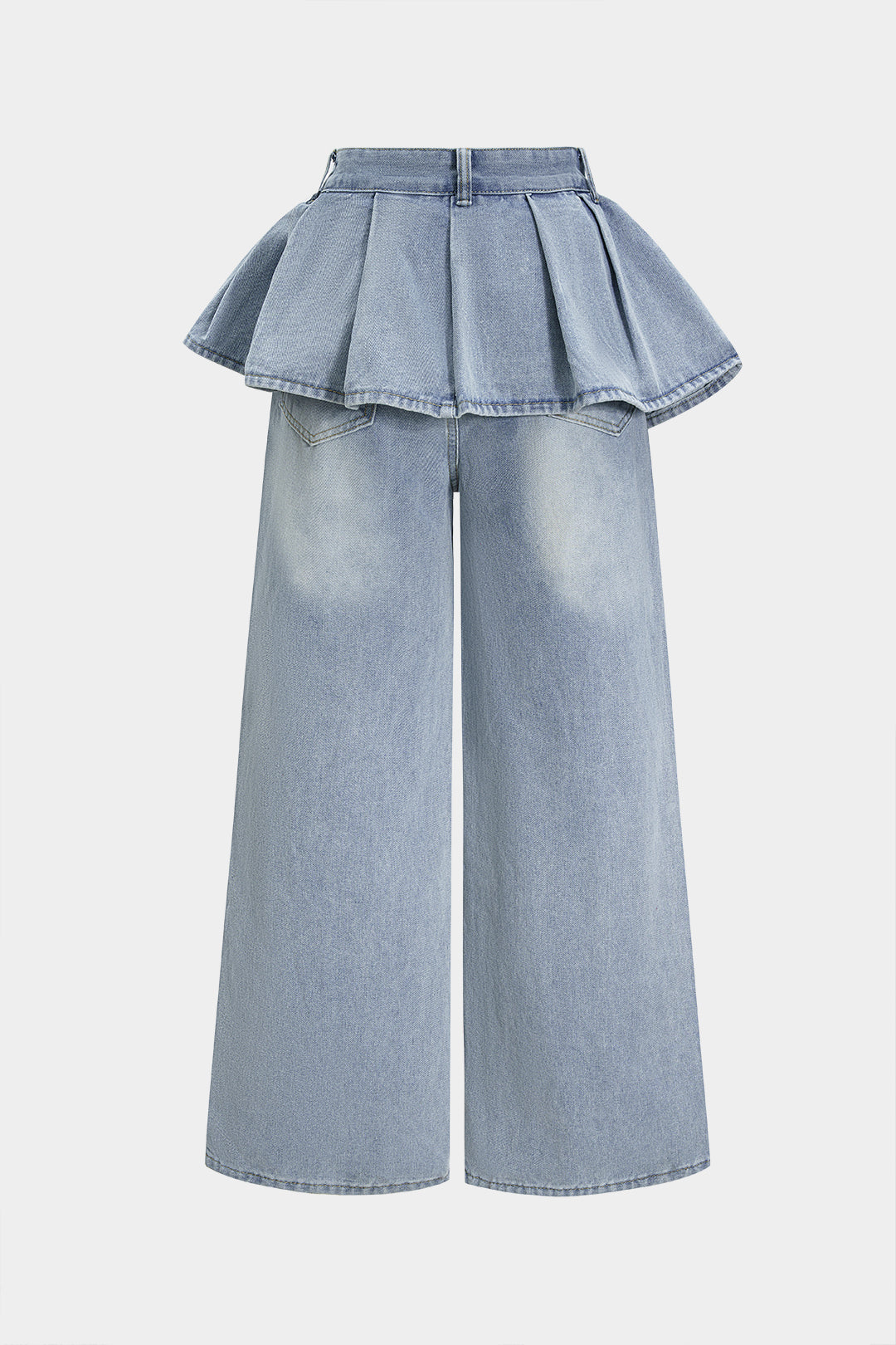 Gabriela | Jeans con Volante Plisado