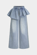 Gabriela | Jeans con Volante Plisado