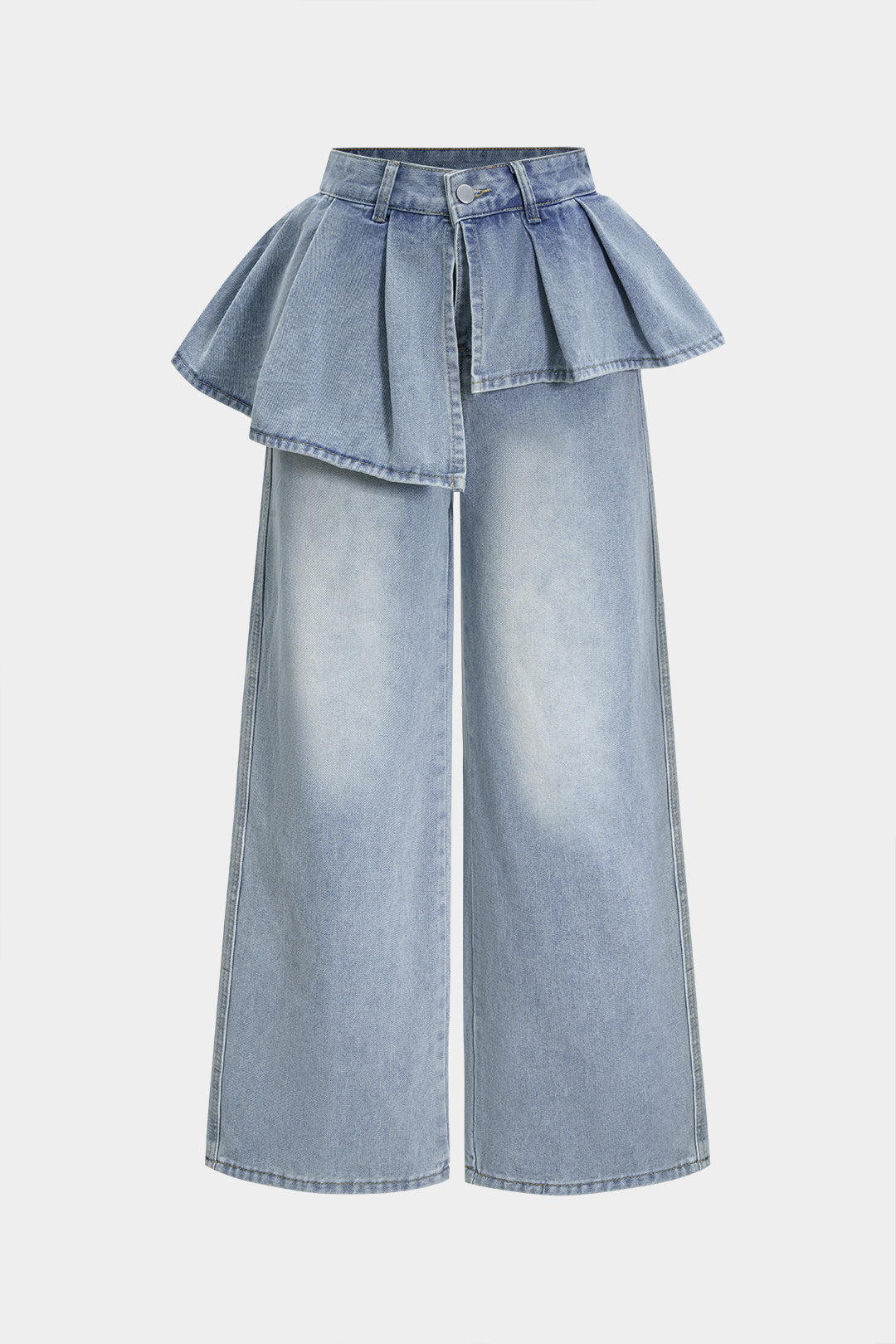 Gabriela | Jeans con Volante Plisado