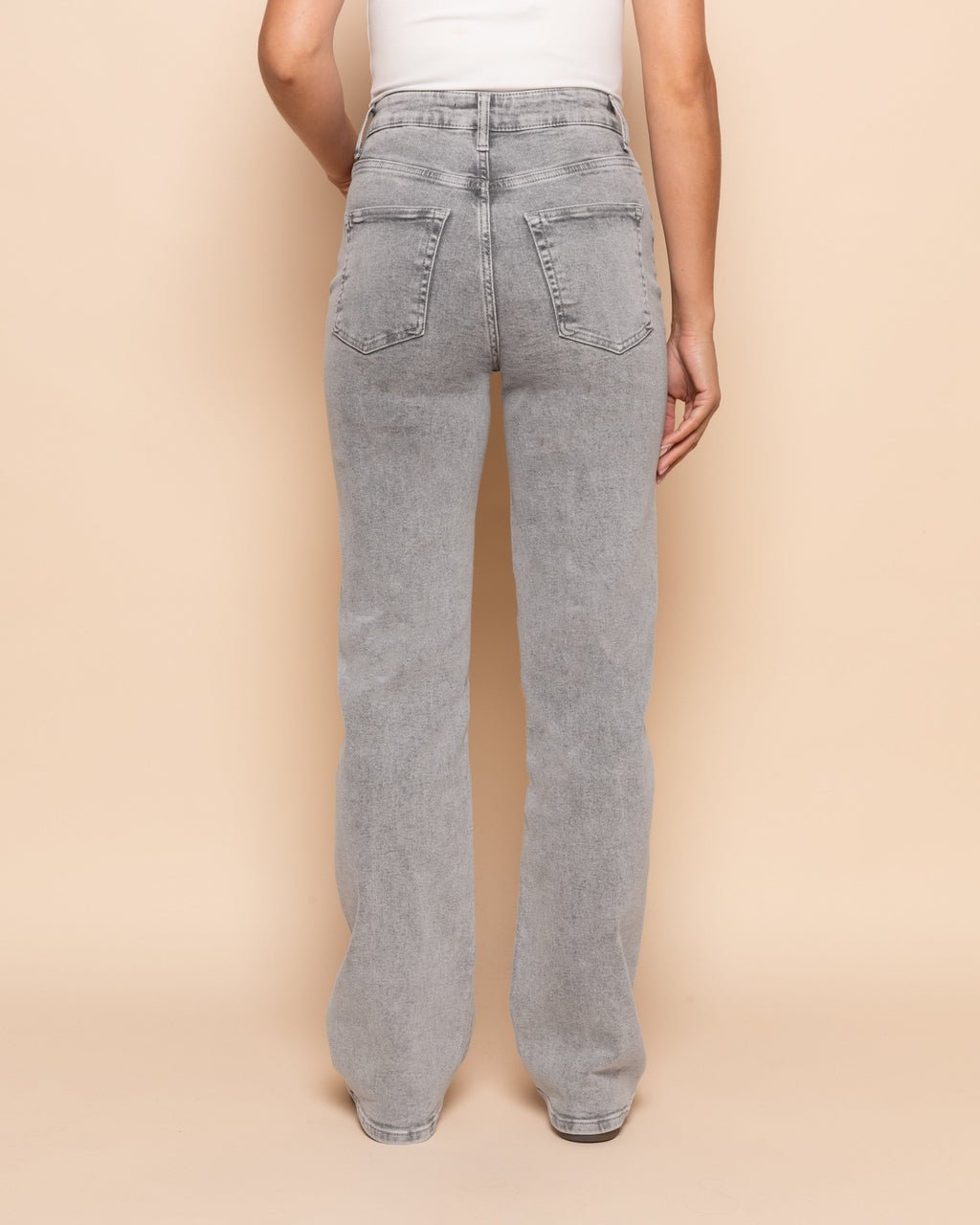 Aitana | Vaqueros Grises Bootcut